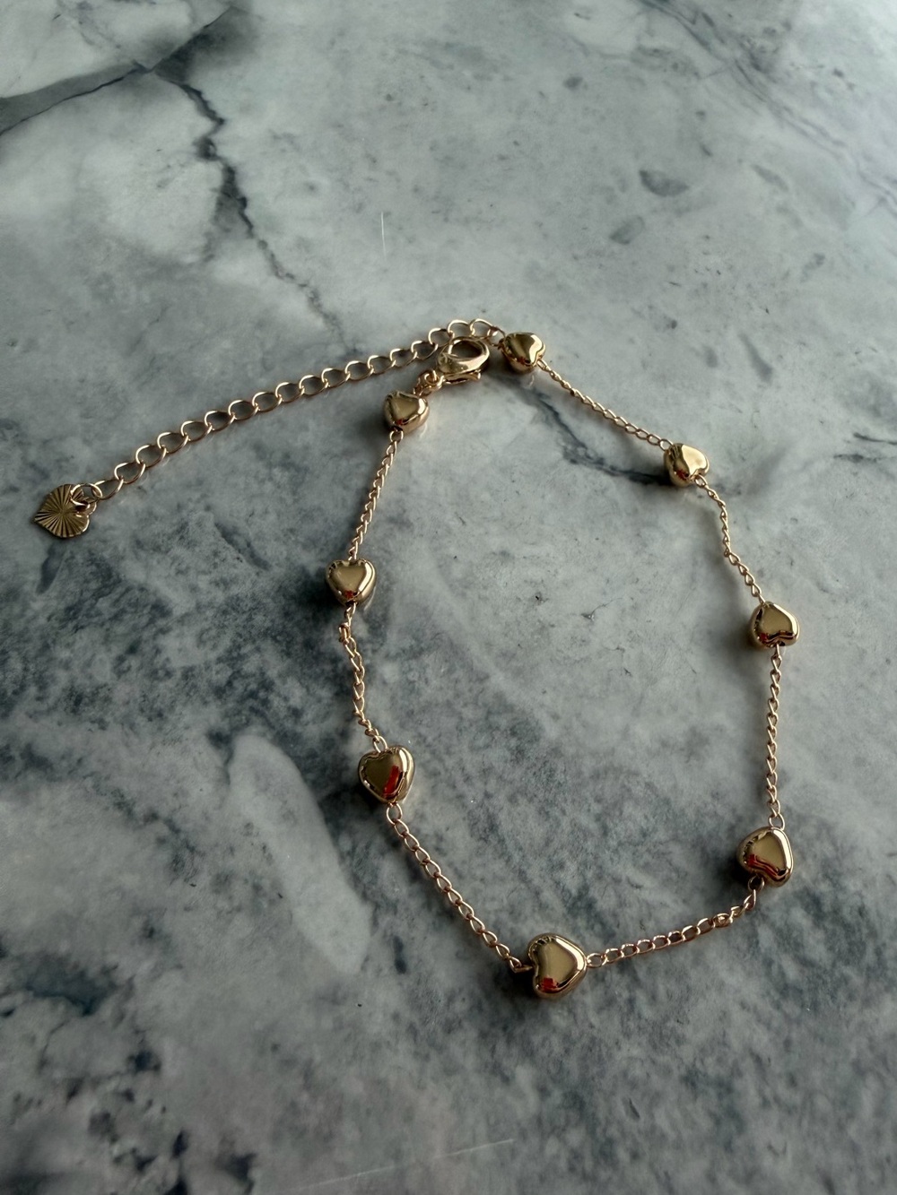 NWOT ~ Dainty Heart Gold-tone Bracelet/Anklet